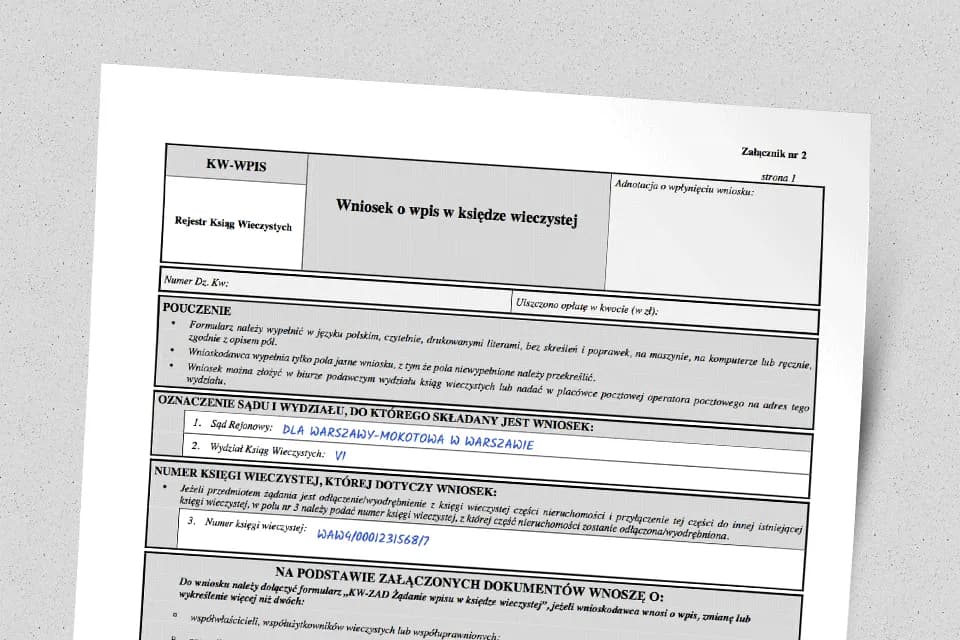 Wniosek o wpis hipoteki na rzecz banku: Krok po kroku